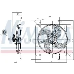 Ventilator, hlađenje motora NISSENS NIS 85027 IC-A3A9E0