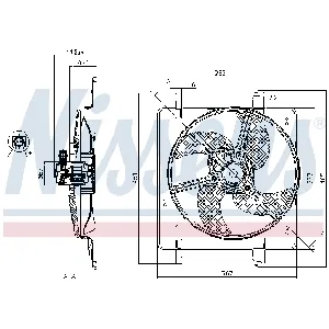 Ventilator, hlađenje motora NISSENS NIS 85027 IC-A3A9E0