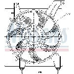 Ventilator, hlađenje motora NISSENS NIS 85034 IC-A3A9E7