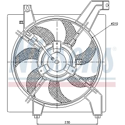 Ventilator, hlađenje motora NISSENS NIS 85034 IC-A3A9E7