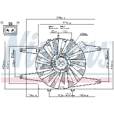 Ventilator, hlađenje motora NISSENS NIS 85103 IC-A3AA22