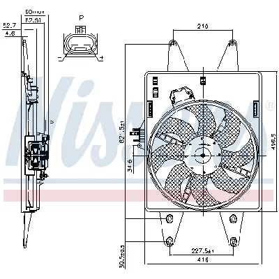 Ventilator, hlađenje motora NISSENS NIS 85126 IC-A3AA39