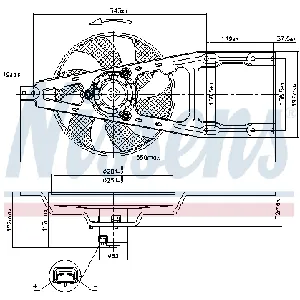Ventilator, hlađenje motora NISSENS NIS 85134 IC-A3AA41