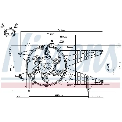 Ventilator, hlađenje motora NISSENS NIS 85137 IC-A3AA44