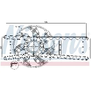 Ventilator, hlađenje motora NISSENS NIS 85145 IC-A3AA4C
