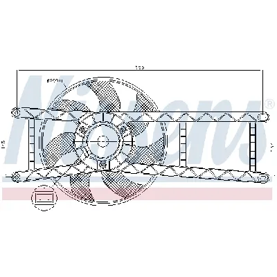 Ventilator, hlađenje motora NISSENS NIS 85145 IC-A3AA4C