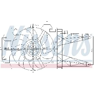 Ventilator, hlađenje motora NISSENS NIS 85158 IC-A3AA58