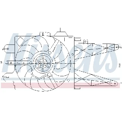 Ventilator, hlađenje motora NISSENS NIS 85158 IC-A3AA58