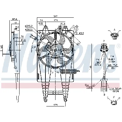 Ventilator, hlađenje motora NISSENS NIS 85162 IC-A3AA5C