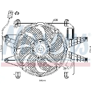 Ventilator, hlađenje motora NISSENS NIS 85167 IC-A3AA61