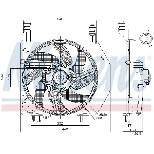 Ventilator, hlađenje motora NISSENS NIS 85172 IC-A3AA65