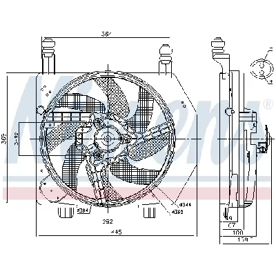 Ventilator, hlađenje motora NISSENS NIS 85172 IC-A3AA65