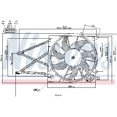 Ventilator, hlađenje motora NISSENS NIS 85176 IC-A3AA67