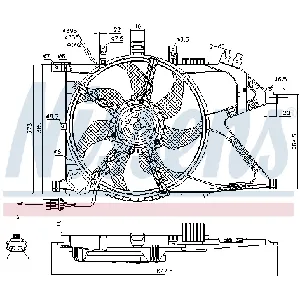 Ventilator, hlađenje motora NISSENS NIS 85196 IC-A3AA73