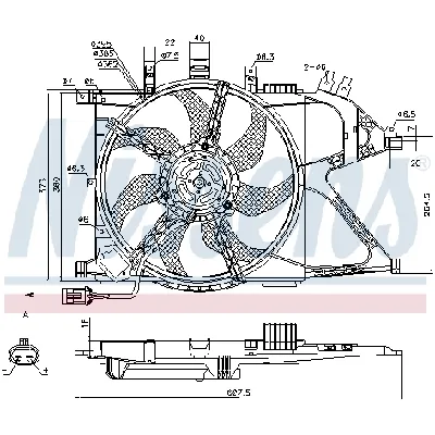 Ventilator, hlađenje motora NISSENS NIS 85196 IC-A3AA73