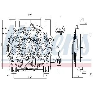 Ventilator, hlađenje motora NISSENS NIS 85197 IC-A3AA74