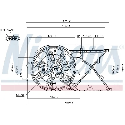 Ventilator, hlađenje motora NISSENS NIS 85210 IC-AFE4EB