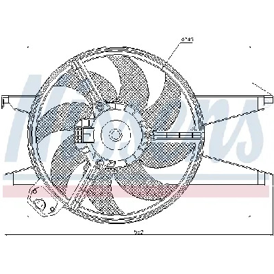 Ventilator, hlađenje motora NISSENS NIS 85220 IC-A3AA86