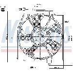 Ventilator, hlađenje motora NISSENS NIS 85224 IC-A3AA8A