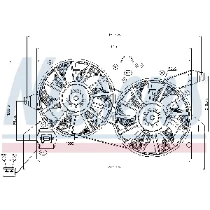 Ventilator, hlađenje motora NISSENS NIS 85228 IC-A96000