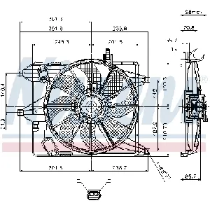 Ventilator, hlađenje motora NISSENS NIS 85252 IC-A3AAA4