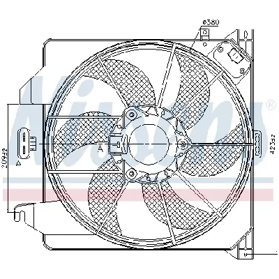 Ventilator, hlađenje motora NISSENS NIS 85261 IC-A3AAAD