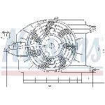 Ventilator, hlađenje motora NISSENS NIS 85273 IC-A3AAB9