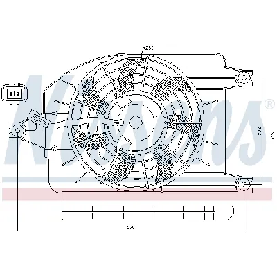 Ventilator, hlađenje motora NISSENS NIS 85273 IC-A3AAB9