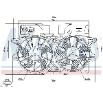 Ventilator, hlađenje motora NISSENS NIS 85278 IC-A3AABE