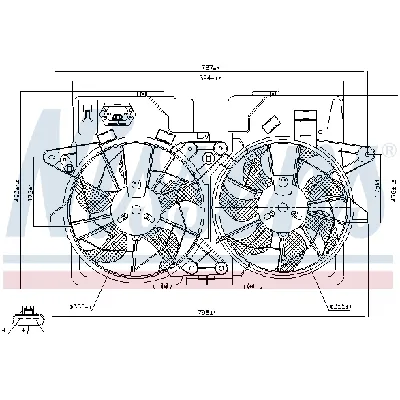 Ventilator, hlađenje motora NISSENS NIS 85278 IC-A3AABE