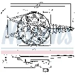 Ventilator, hlađenje motora NISSENS NIS 85341 IC-A95FFC