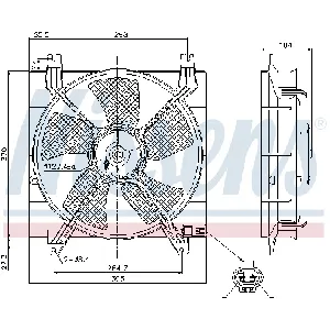 Ventilator, hlađenje motora NISSENS NIS 85353 IC-A95FF5