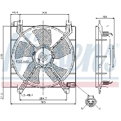 Ventilator, hlađenje motora NISSENS NIS 85353 IC-A95FF5