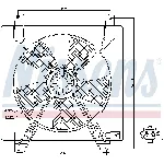Ventilator, hlađenje motora NISSENS NIS 85355 IC-B8BEAA