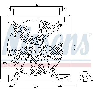 Ventilator, hlađenje motora NISSENS NIS 85355 IC-B8BEAA