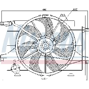 Ventilator, hlađenje motora NISSENS NIS 85366 IC-A95FF2