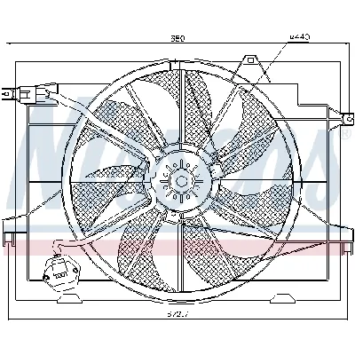 Ventilator, hlađenje motora NISSENS NIS 85366 IC-A95FF2