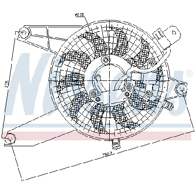 Ventilator, hlađenje motora NISSENS NIS 85370 IC-B8BEB5