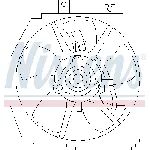 Ventilator, hlađenje motora NISSENS NIS 85381 IC-A95FE9