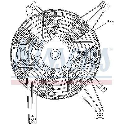 Ventilator, hlađenje motora NISSENS NIS 85383 IC-A95FE7