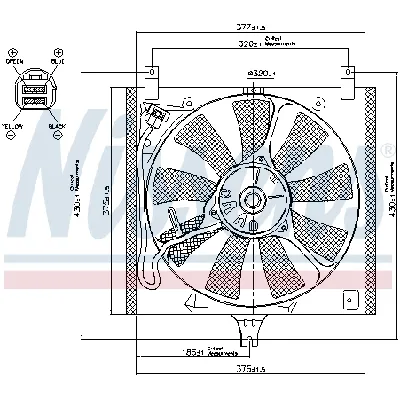 Ventilator, hlađenje motora NISSENS NIS 85385 IC-A95FE5