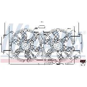 Ventilator, hlađenje motora NISSENS NIS 85386 IC-A95FE4