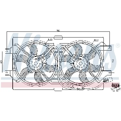 Ventilator, hlađenje motora NISSENS NIS 85386 IC-A95FE4