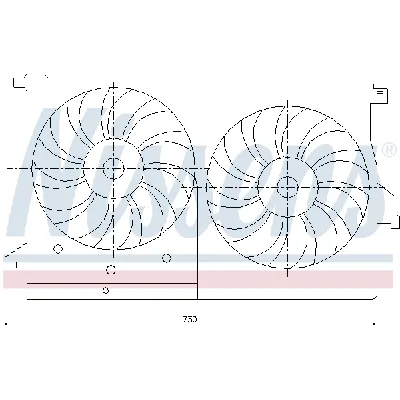 Ventilator, hlađenje motora NISSENS NIS 85404 IC-A95FD3