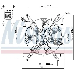 Ventilator, hlađenje motora NISSENS NIS 85414 IC-A95FC9