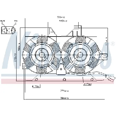 Ventilator, hlađenje motora NISSENS NIS 85425 IC-A95FBE