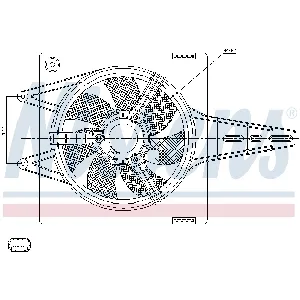 Ventilator, hlađenje motora NISSENS NIS 85427 IC-A69653
