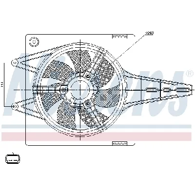 Ventilator, hlađenje motora NISSENS NIS 85427 IC-A69653