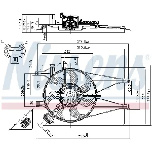 Ventilator, hlađenje motora NISSENS NIS 85435 IC-A95FB5