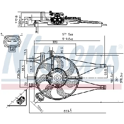 Ventilator, hlađenje motora NISSENS NIS 85435 IC-A95FB5